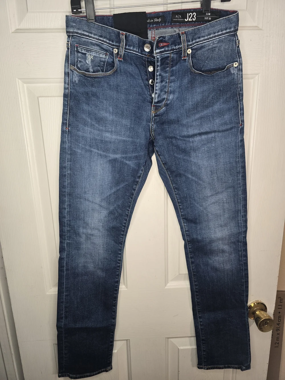Armani Exchange Slim Straight Men’s Jeans - Medium Blue Wash